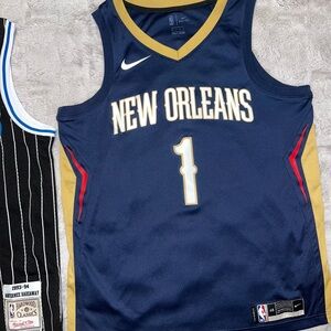 Nike Zion Williamson New Orleans Pelicans NBA Basketball Blue Swingman jersey